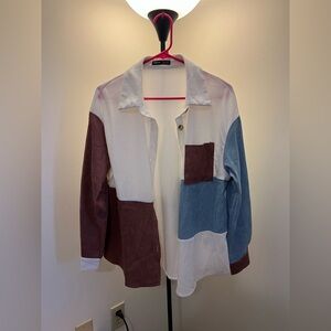 SHEIN Multicolor Patchwork Blazer